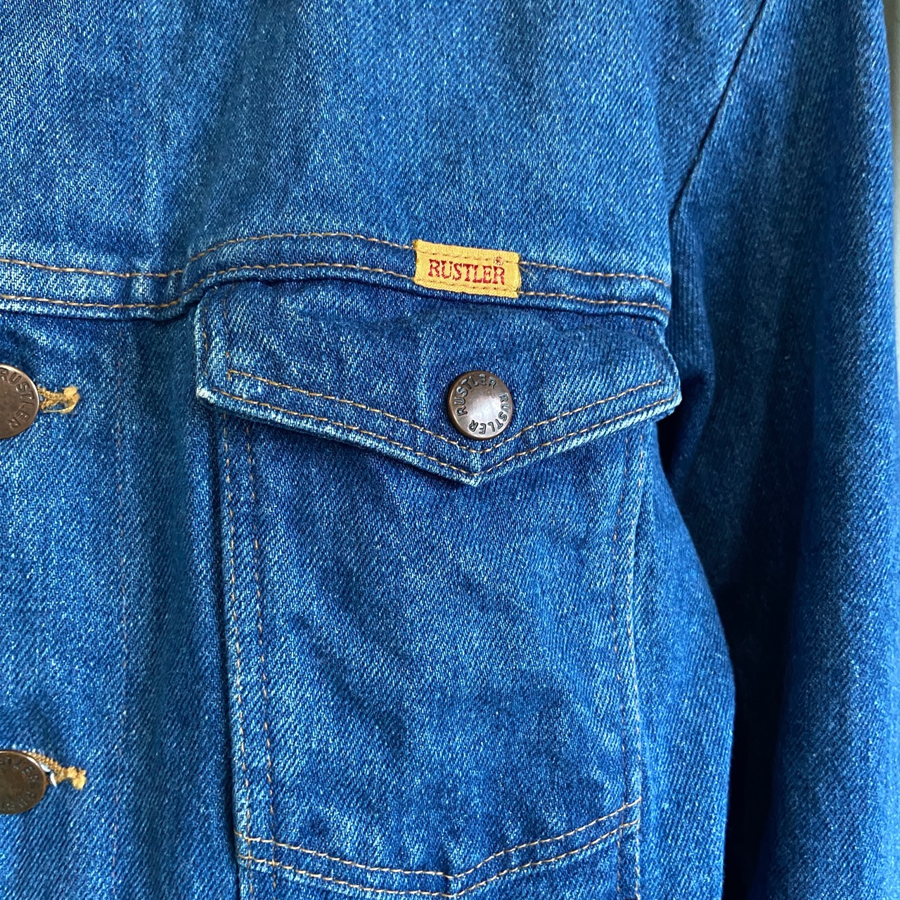 70〜80年代 RUSTLER ラスラー デニムジャケット メンズM 古着 70s 80s 