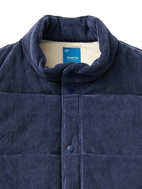 Good On 】ニットコーデュロイ×光電子 ポカポカベスト | 気仙沼 シャークス