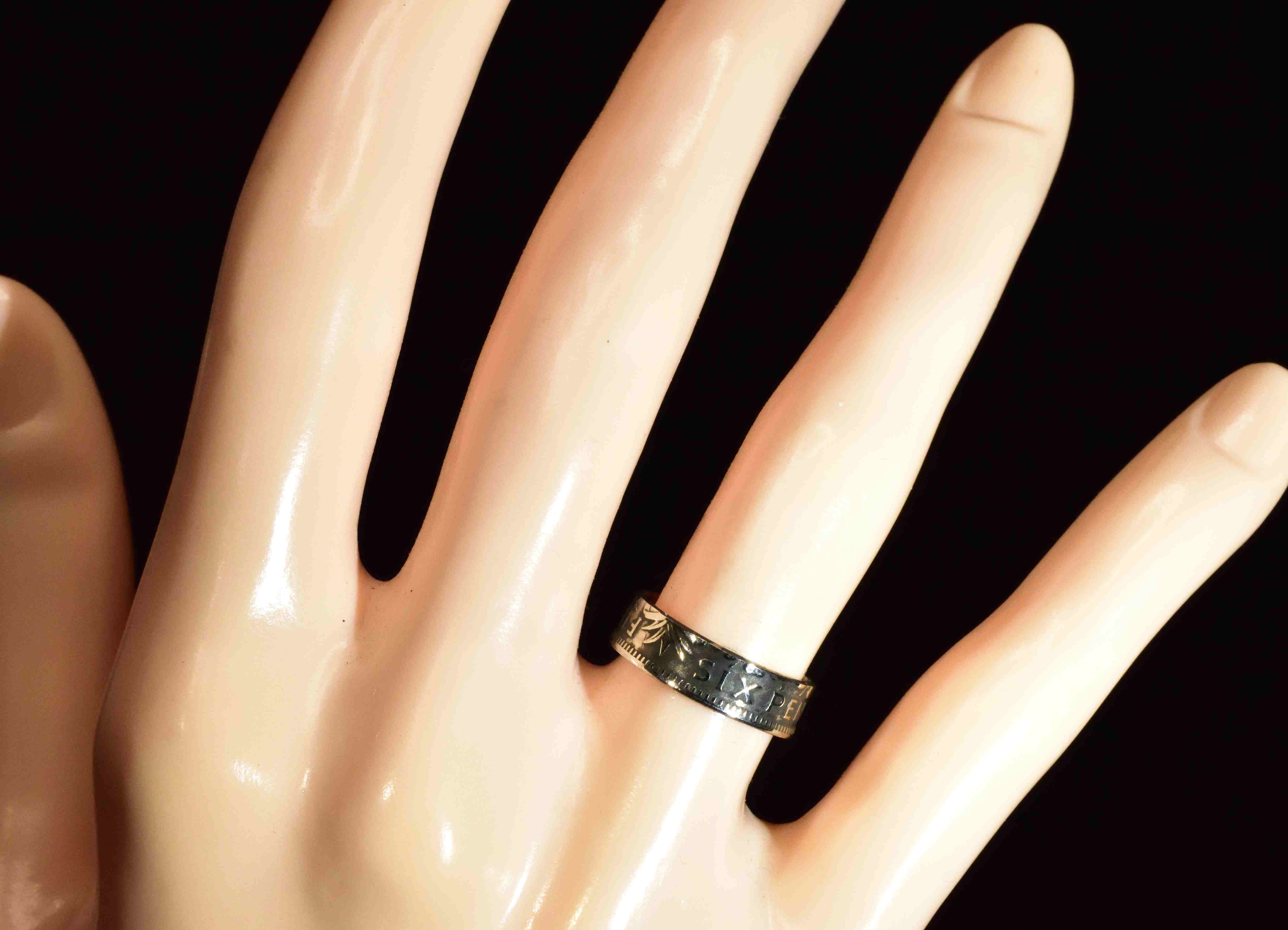 幸せを呼ぶコイン6ペンスで指輪お作りします | type2rings