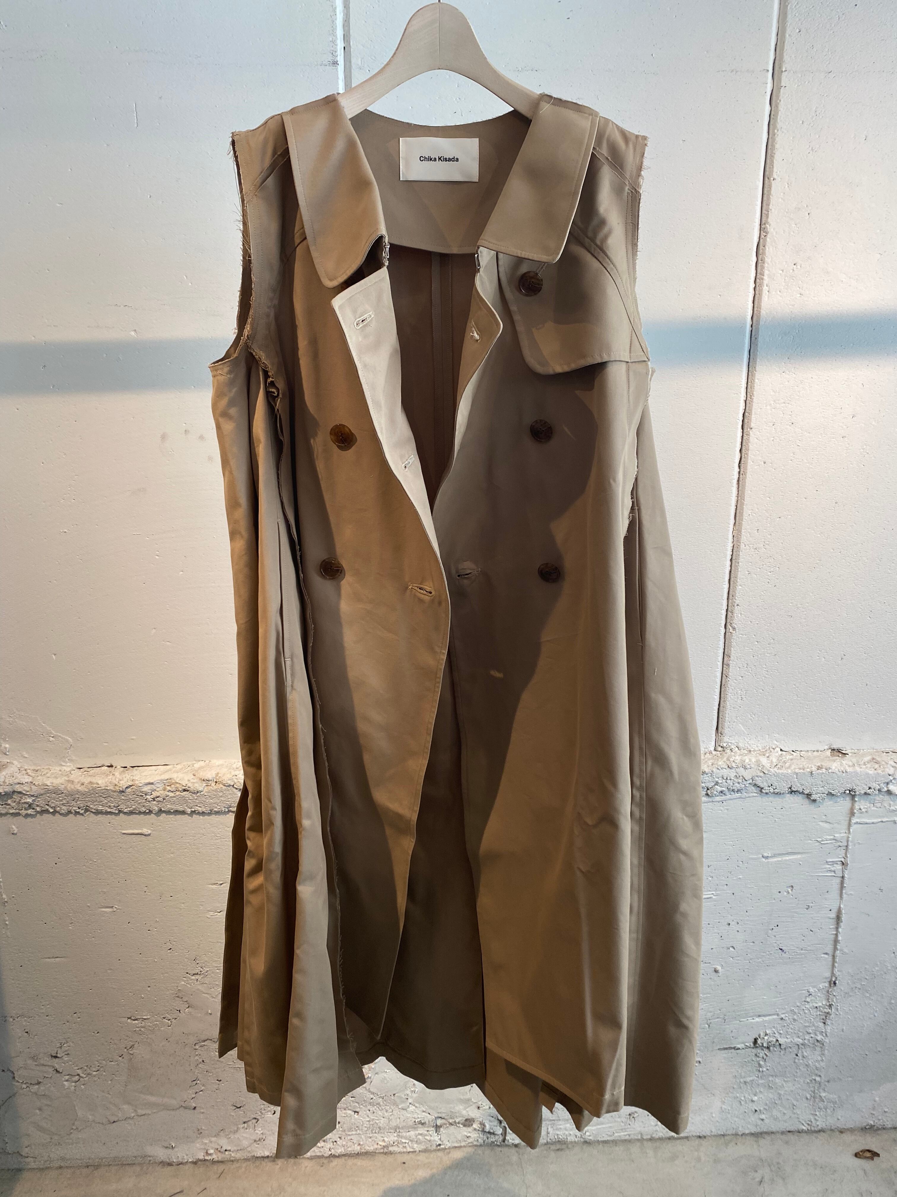 CHIKAKISADA trench vest coat