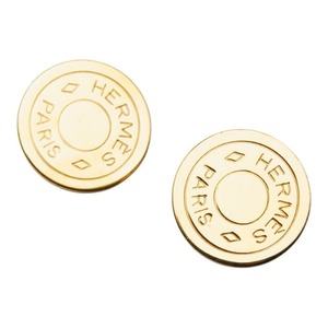 エルメス セリエ イヤリング ゴールド メッキ レディース HERMES 【中古】