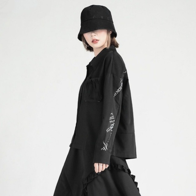 Street mode line print shirt C0889