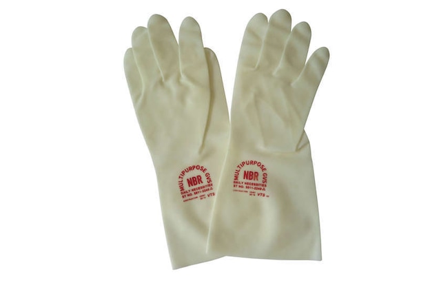 RUBBER GLOVES-D CLEAR RED [RG10204731-1]