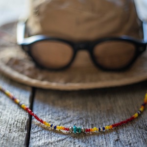 *native beads 3way glass code necklace