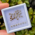 【2ピースペア】ブラウンダイヤモンド 約3mm
