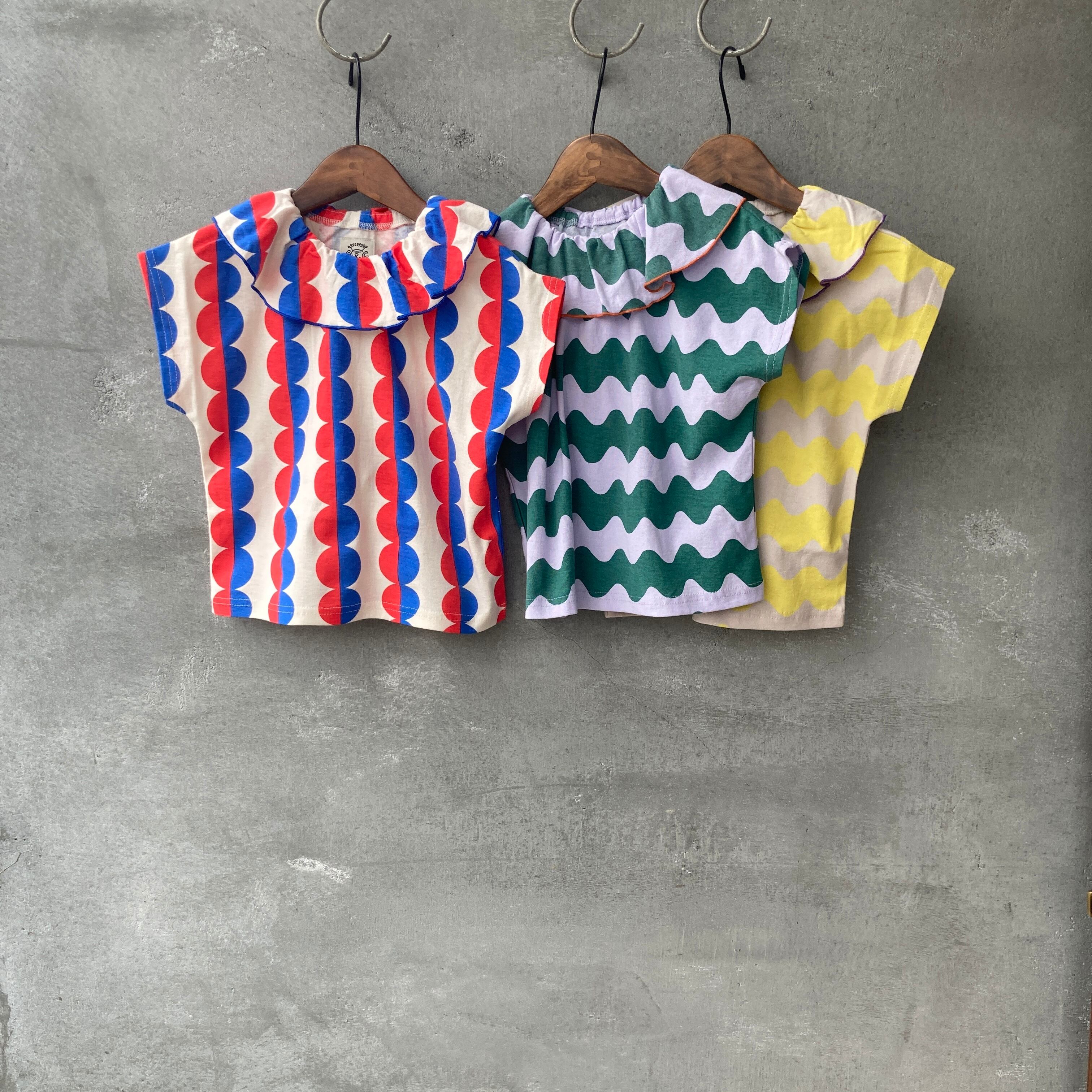 【即納】O&G ソウガラフリルカラーTシャツ 90~140