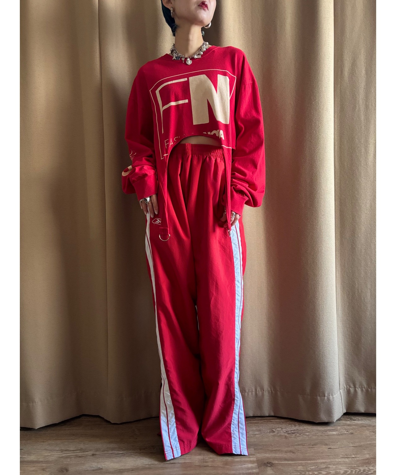 garter belt design fn remake long t shirt-4520-2