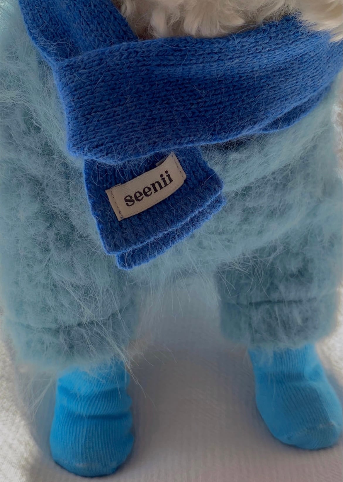 【seenii】 powder jacket (blue)