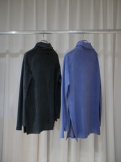 25aw 受注アイテム : RITSUKO KARITA - Louise lapel pullover〔louise〕Ash fog