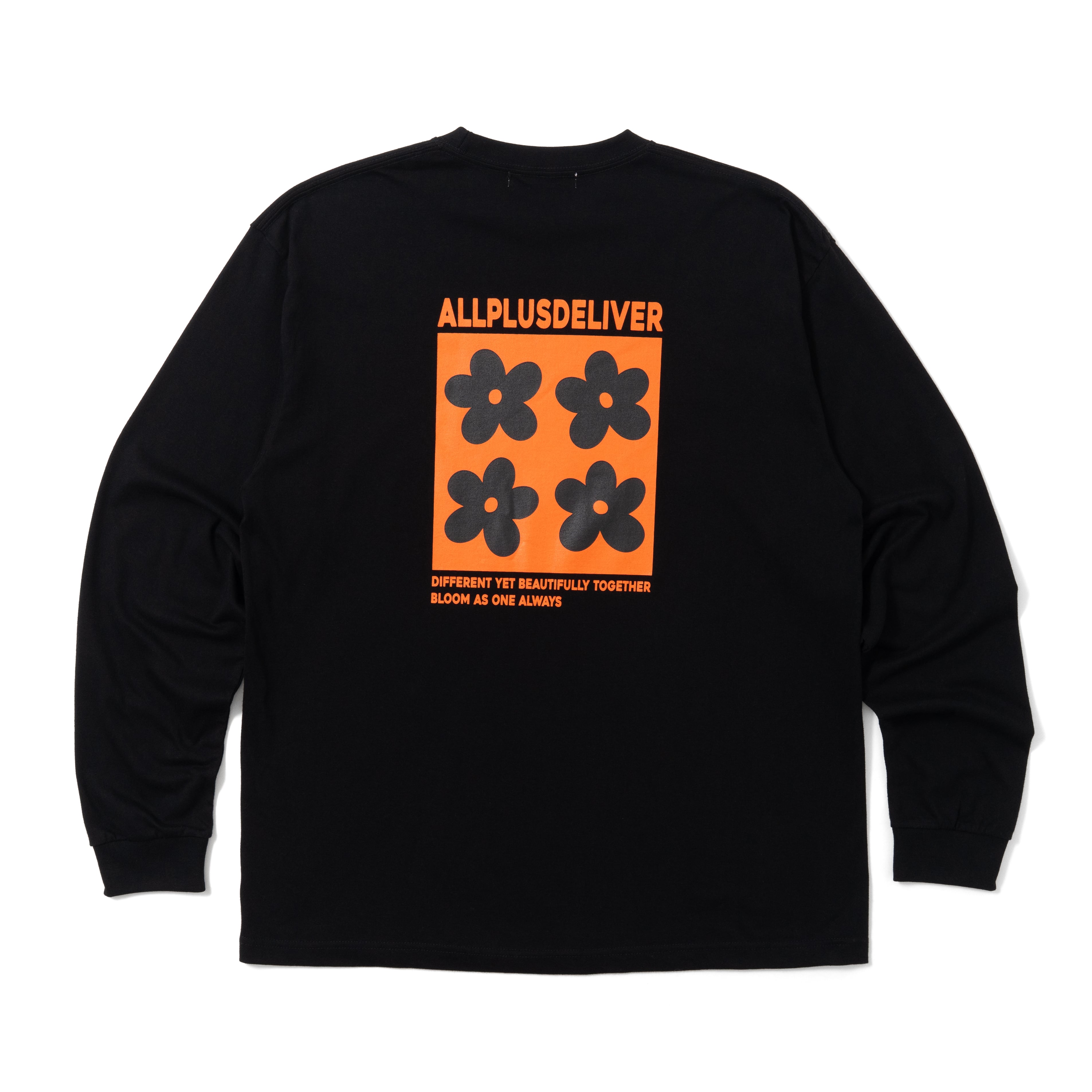 ALPSDR FLOWER LOGO LS TEE / BLACK