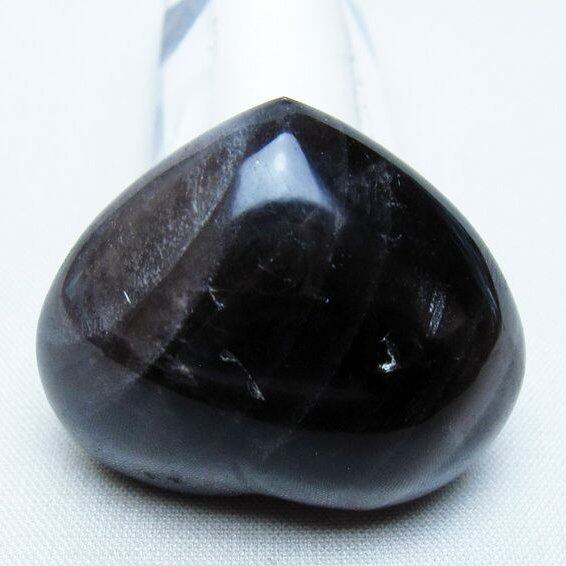 モリオン 置物 ハート 黒水晶 一点物 145-1898