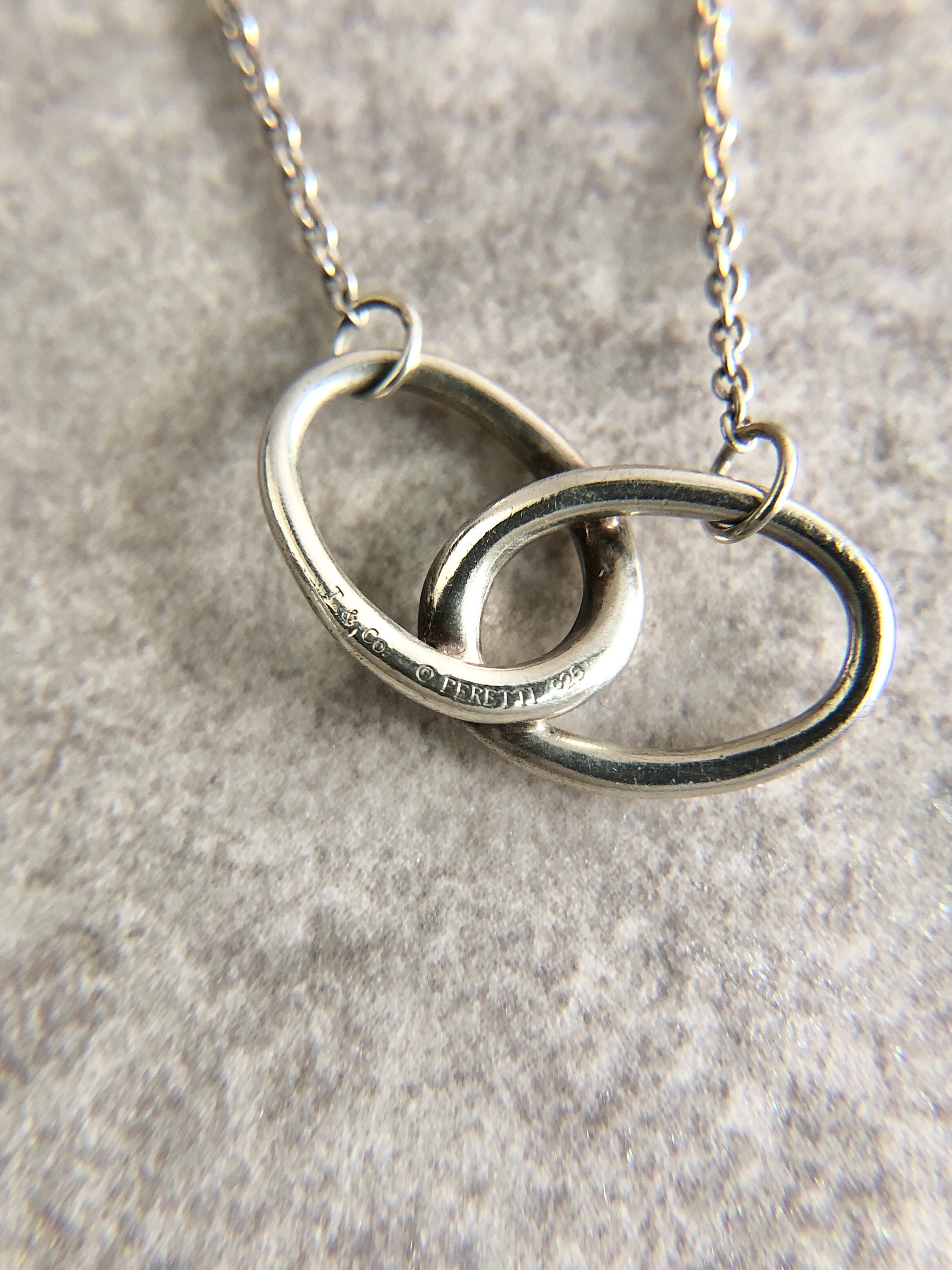 Tiffany & Co. ティファニー ネックレス シルバー ダブルループ 925