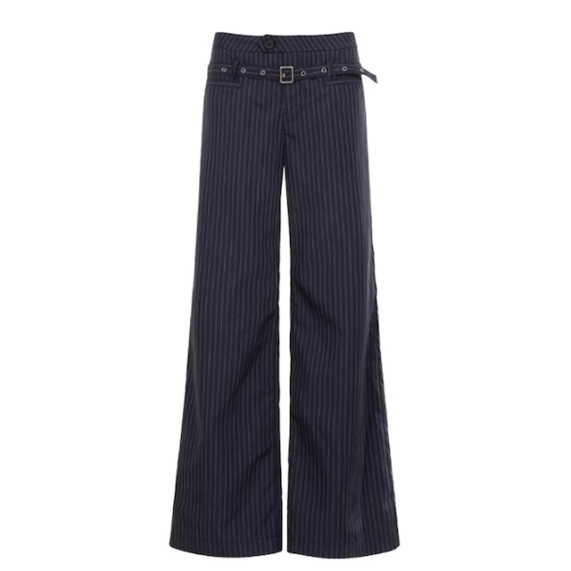 Striped straight pants 1253