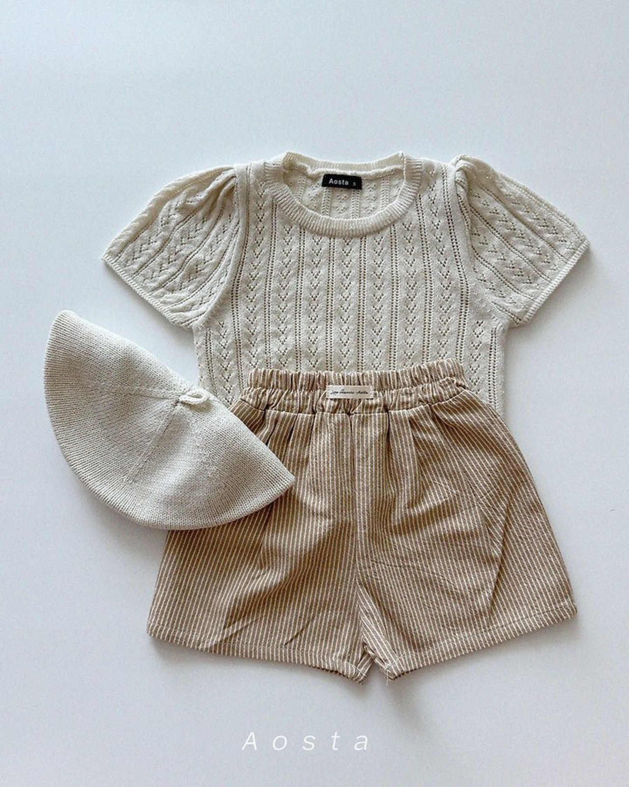 [Aosta] Sweater eyelet / [아오스타] 니트아일렛티