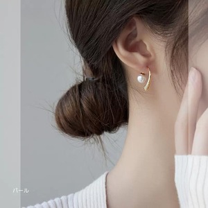 パール 2way フック ピアス 10184
