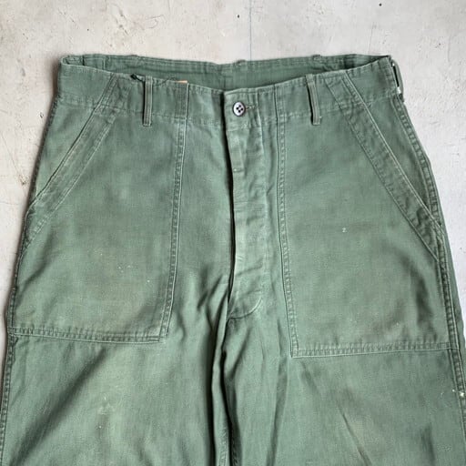 60's U.S.ARMY ベイカーパンツ 米軍 サイドアジャスト有り コットン