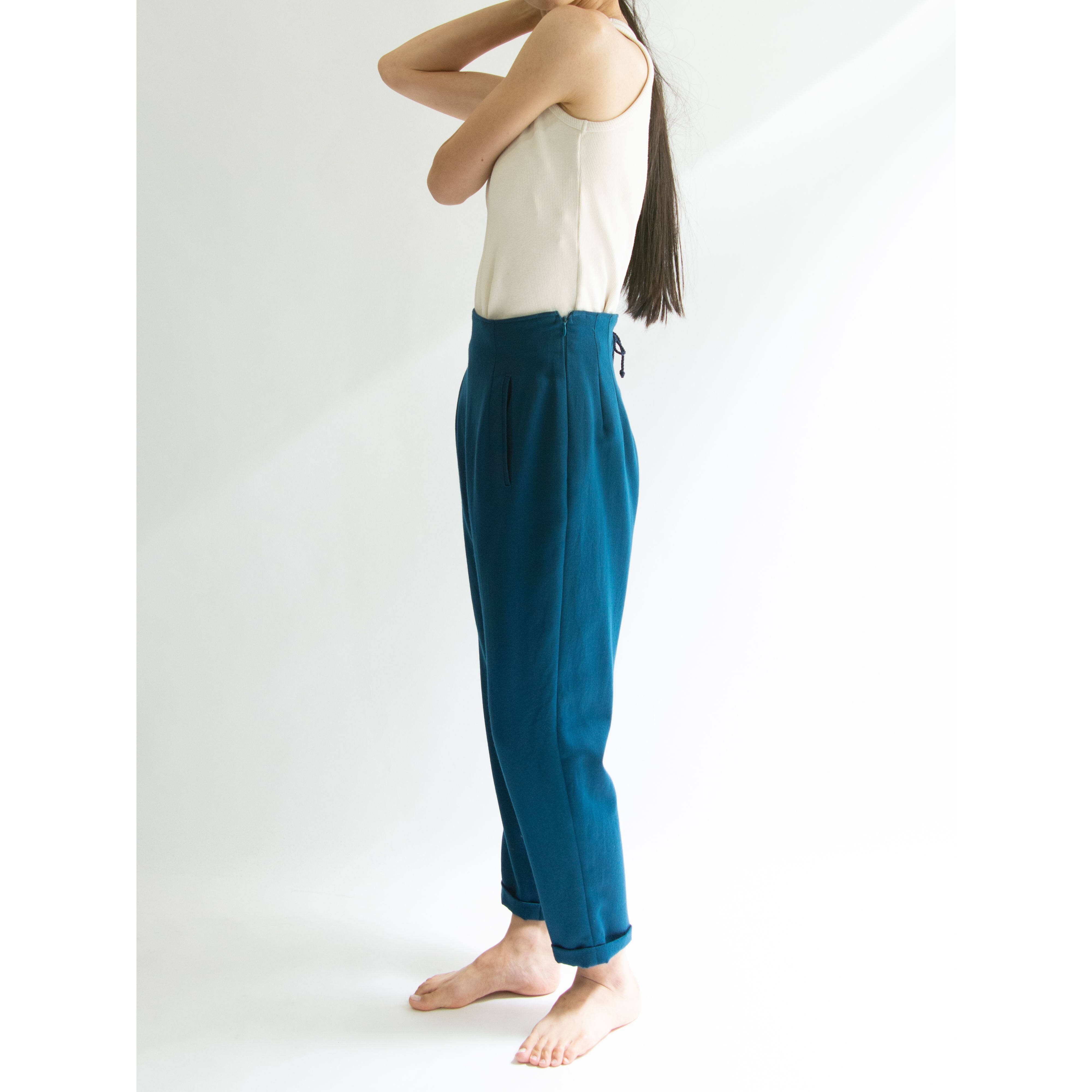 【Composition by KENZO】Made in Japan 100% Wool Cropped Tapered Pants(ケンゾー 日本製 クロップド テーパードウールパンツ)