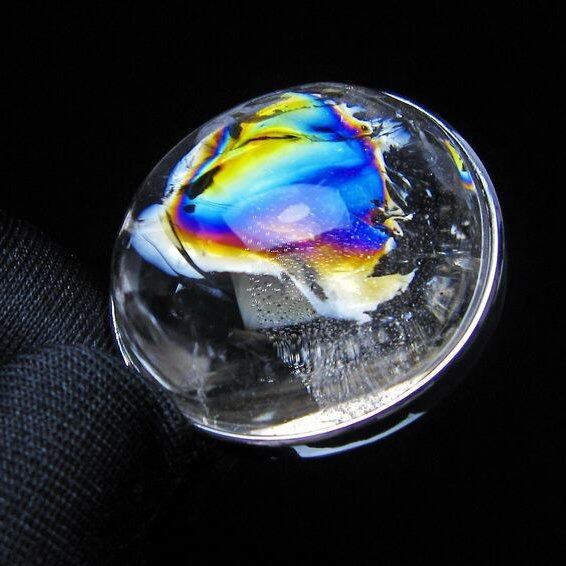 アイリスクォーツ 水晶 ペンダント 虹入り おまかせ便 一点物 112-14203