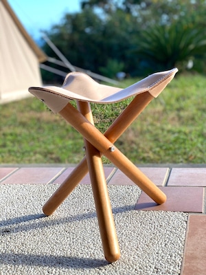 romo sansa chair ヌメ革 牛革 三脚 折りたたみ式 ソロキャンプ 焚き火 ハンティング チェア