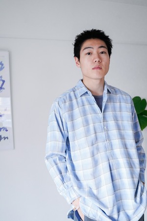 【1950s】"French Made" Euro Vintage Grandpa Shirts / 817