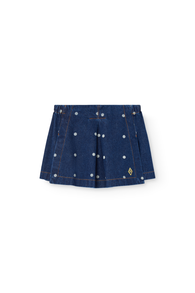 the animal observatory / OLINGO DENIM KID SKORT (BLU) 26AW