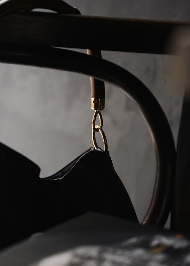 90’s-00’s GUCCI bamboo handle leather bag