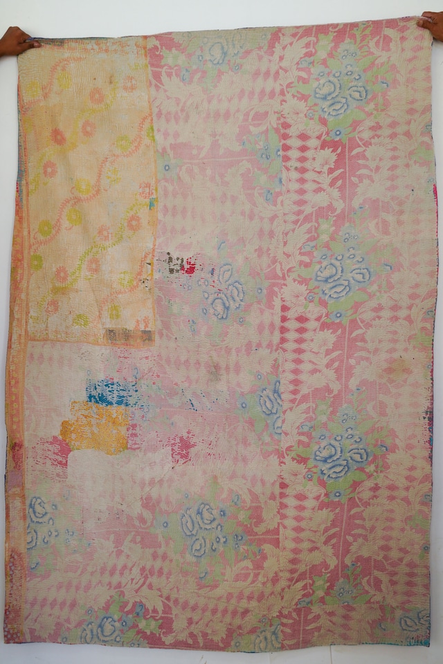 インド ヴィンテージカンタキルト VK002 | 138cm × 200cm