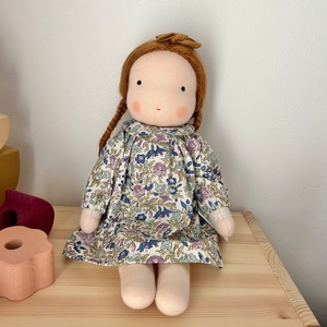 Little Kin Studio/送料無料 Large Doll (Blue flower long sleeve)