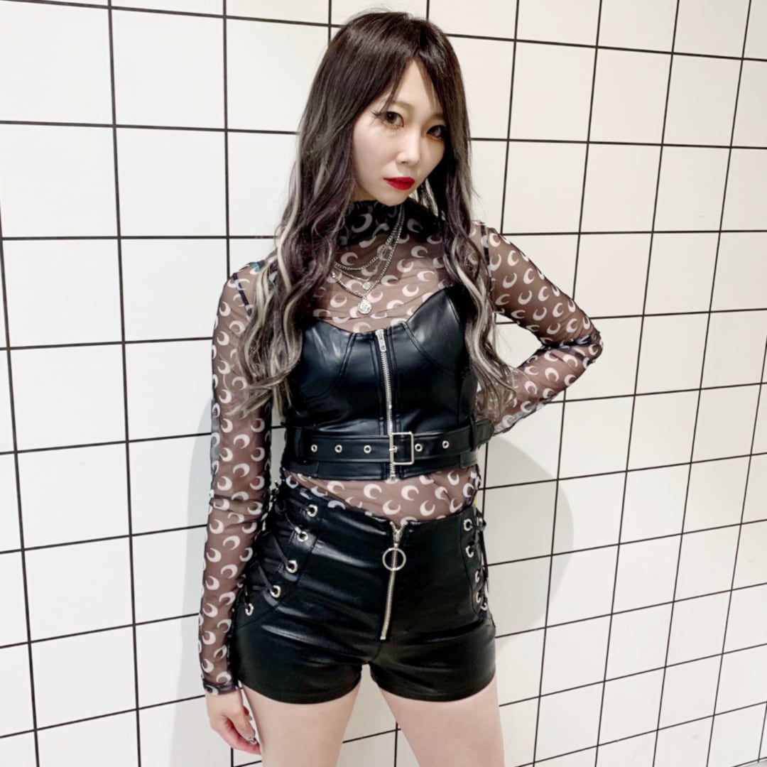 iScream RUIさん着用】レザーライダースビスチェ | VOLCAN&APHRODITE