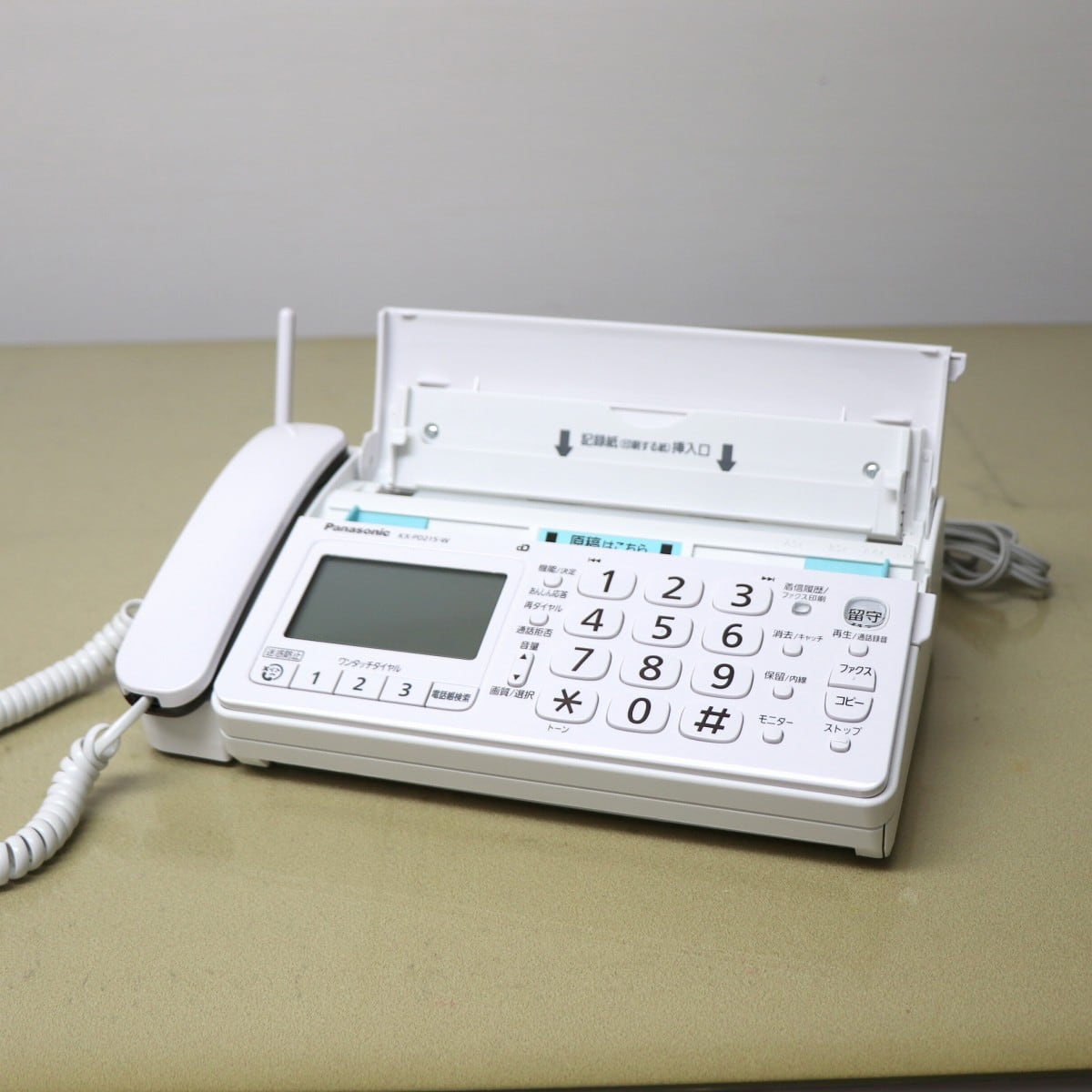 Panasonic・パナソニック・FAX電話機・子機付き・KX-PD215・No.230119