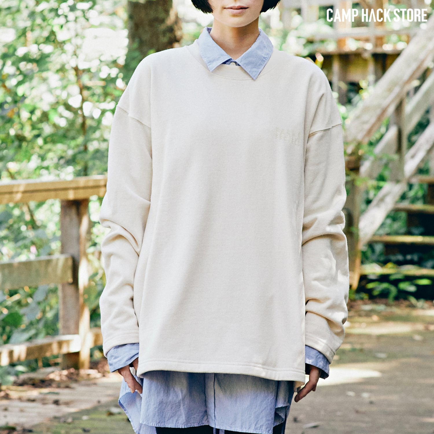 秋冬に役立つ。ロンTみたいに着れる別注スウェット | CAMP HACK STORE