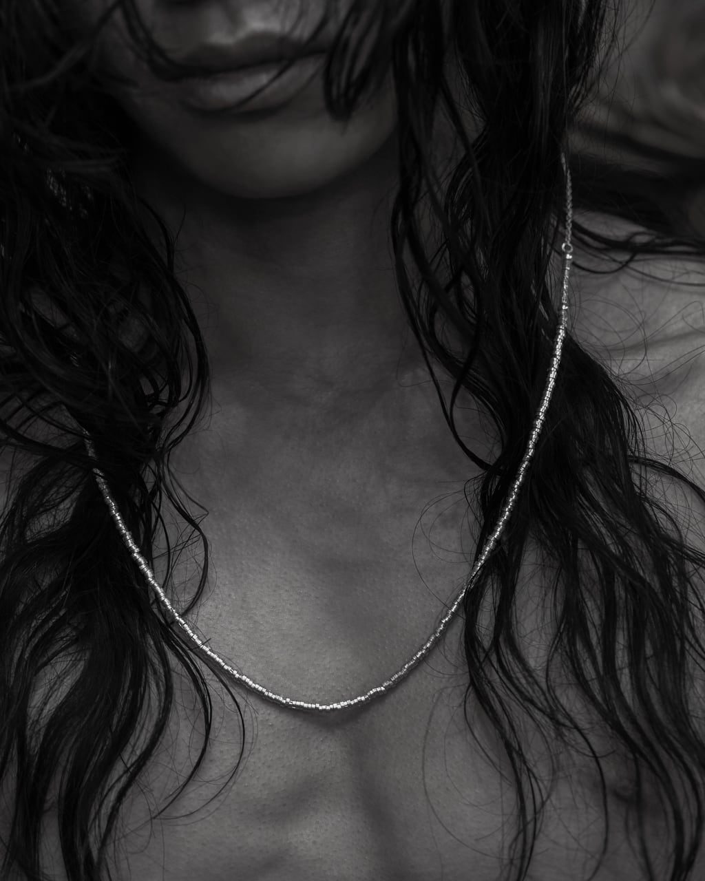 C-041 Horse shoe handmade beads necklace(65cm) | WAKAN SILVER