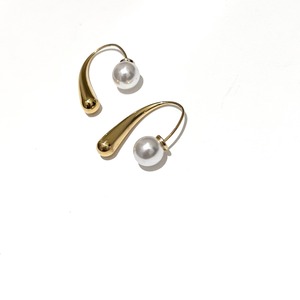 stainless pearl pierce 【FK01】
