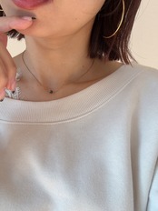 ミニマルブラックネックレス