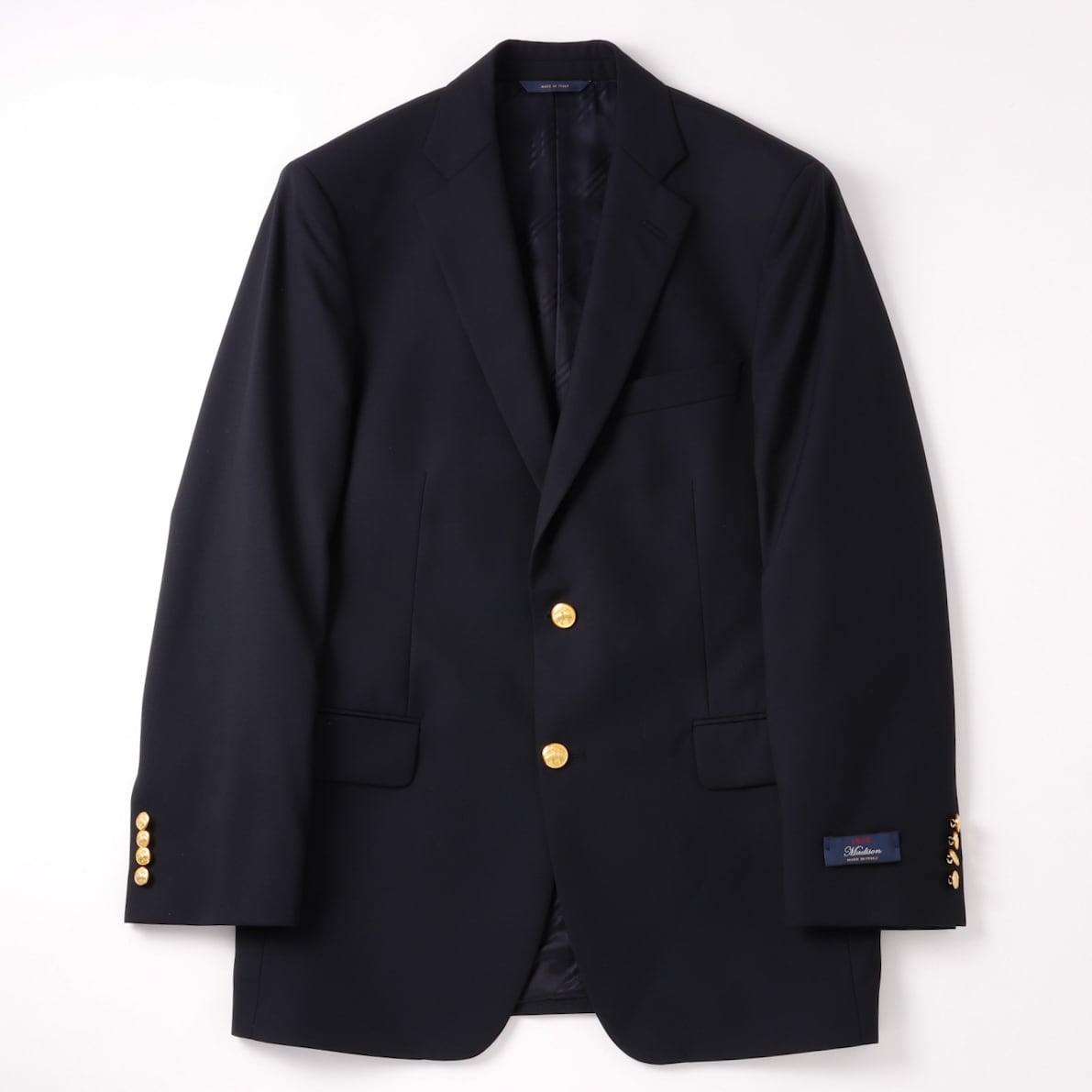 未使用】BROOKS BROTHERS Loro Piana wool Navy blazer madison size39