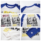 VINTAGE ストリート スタースリーブ ワッフルロングTシャツ T2237