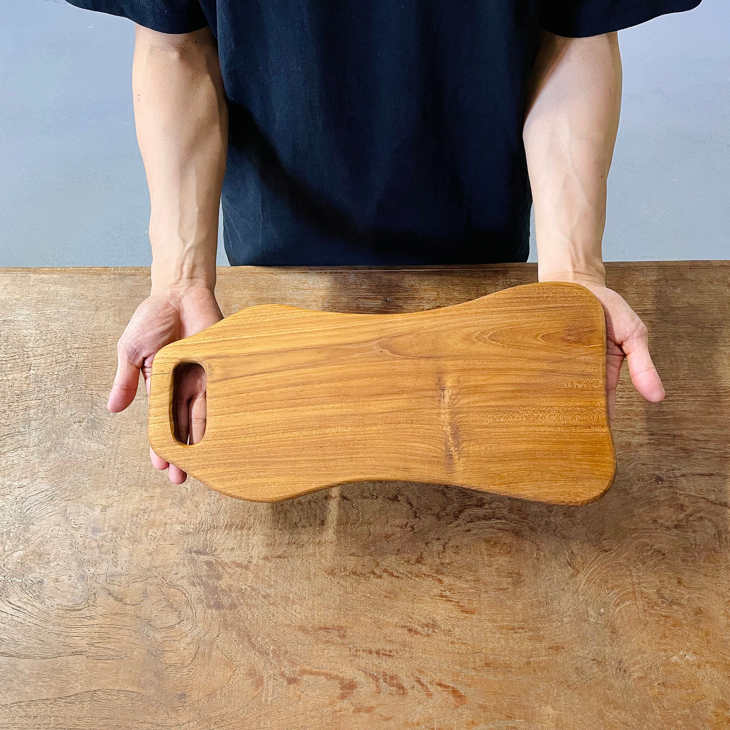 木製カッティングボード/チーク L(約40cm x 20cm x 1.5cm) | Paddle