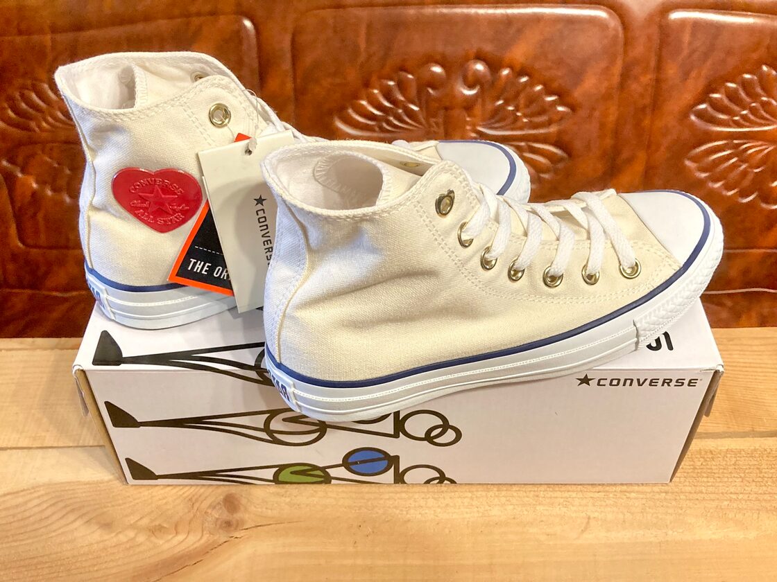 ☆希少レア!コンバース オールスター ハートパッチ 買い換え 白 デニム  