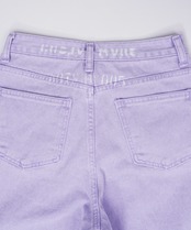 【直営限定ITEM】COOLAペイント×レースカラーデニムパンツ (PURPLE)　CQ-48001H