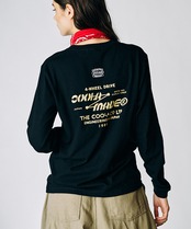 COOLAドライブプリントロングスリーブTシャツ (BROWN)　CQ-49022