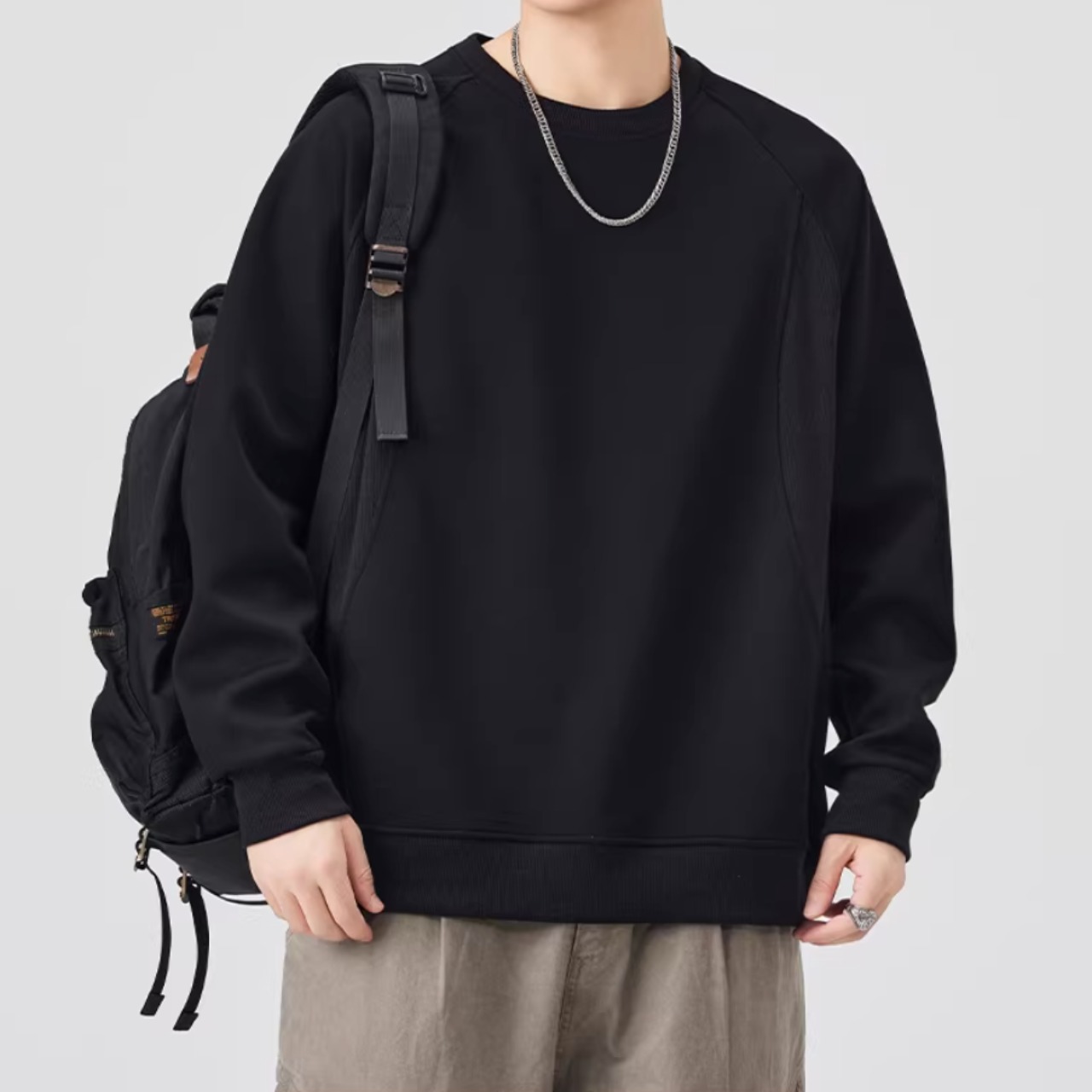 レイヤード風 スウェットシャツ af0493