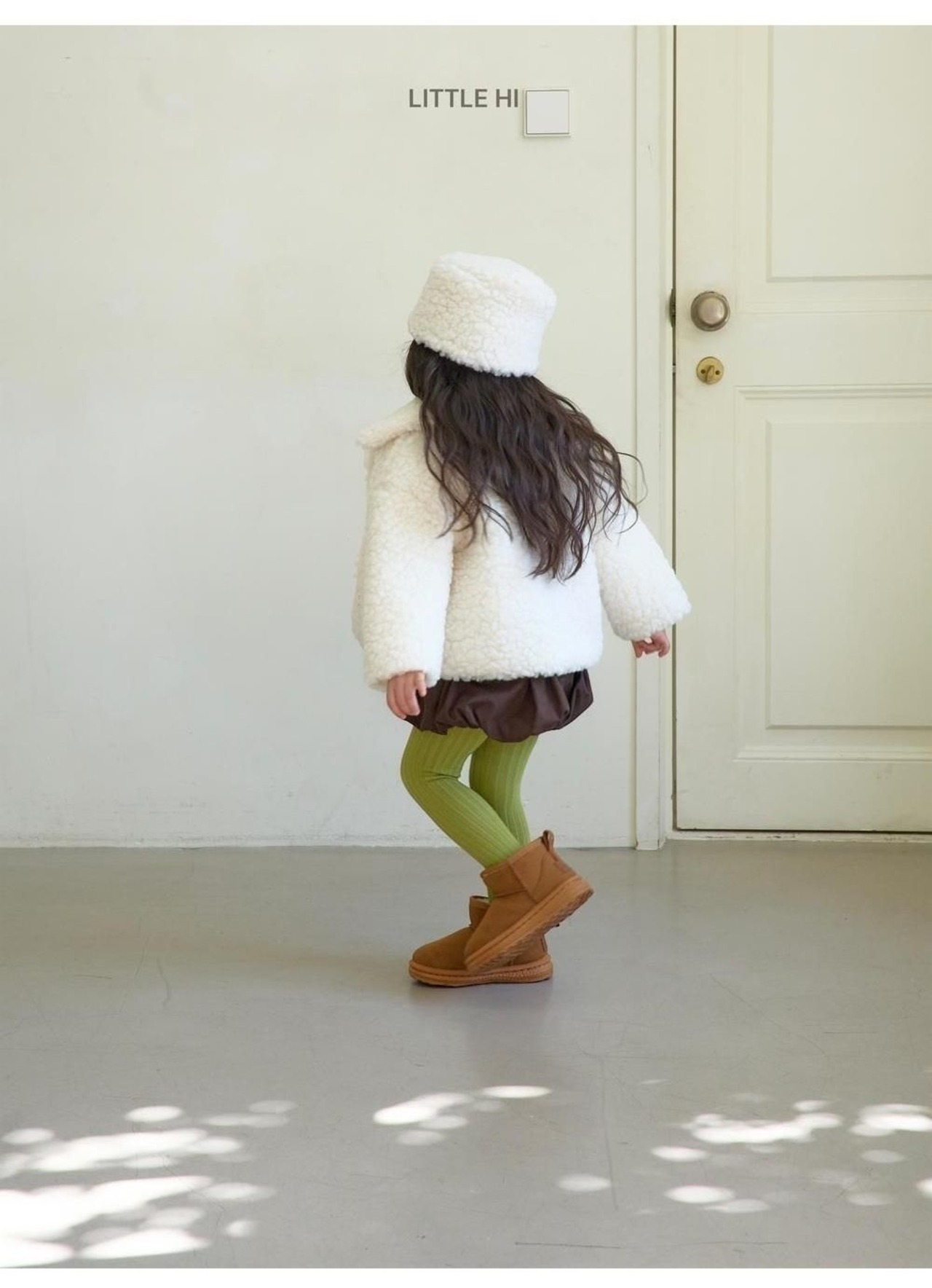 〖取寄〗韓国子供服 / 26winter / Little Hi / ビッグボア襟付きジャンパー / キッズ *XS~XL*