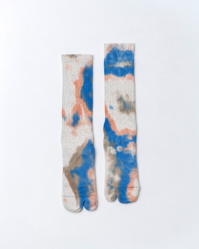 NODAL Tie Dye Long Socks BLUE