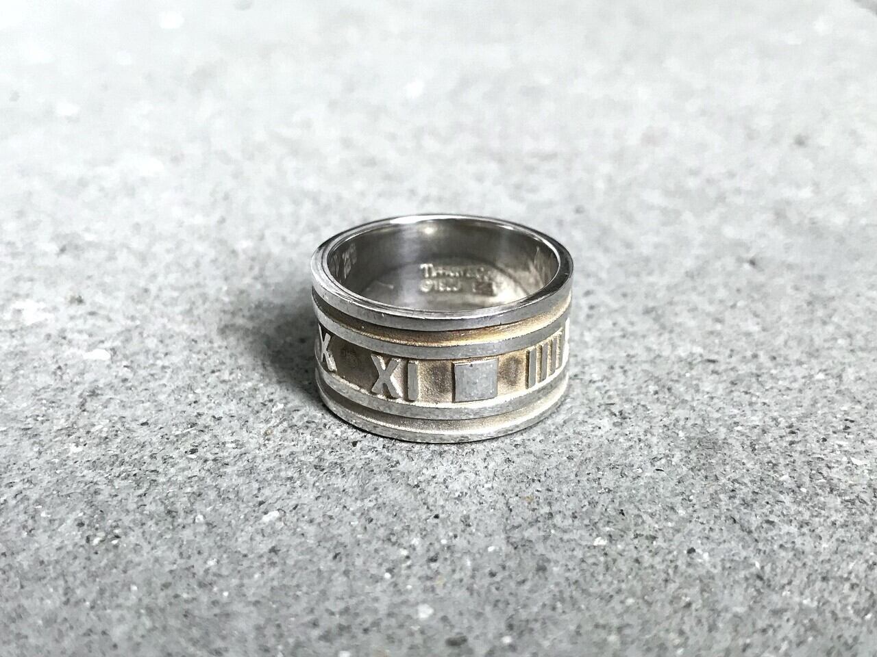 Tiffany & Co. Atlas ring wide silver 925