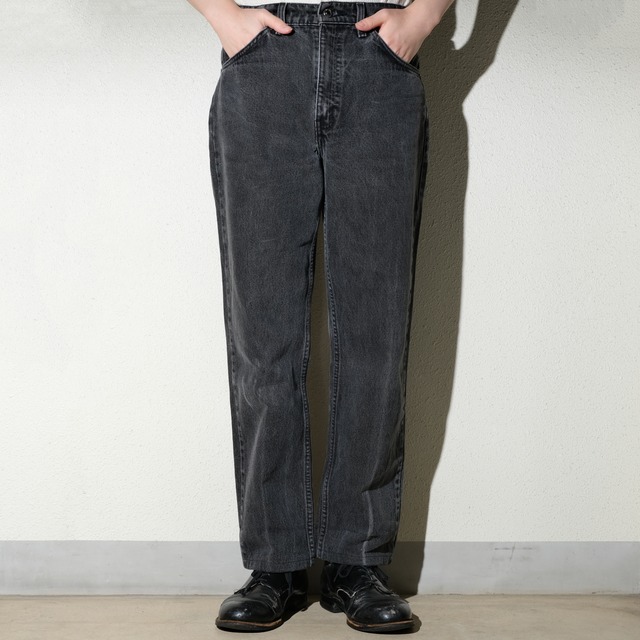 90's Levi's 505 black orange tab 実寸32×29