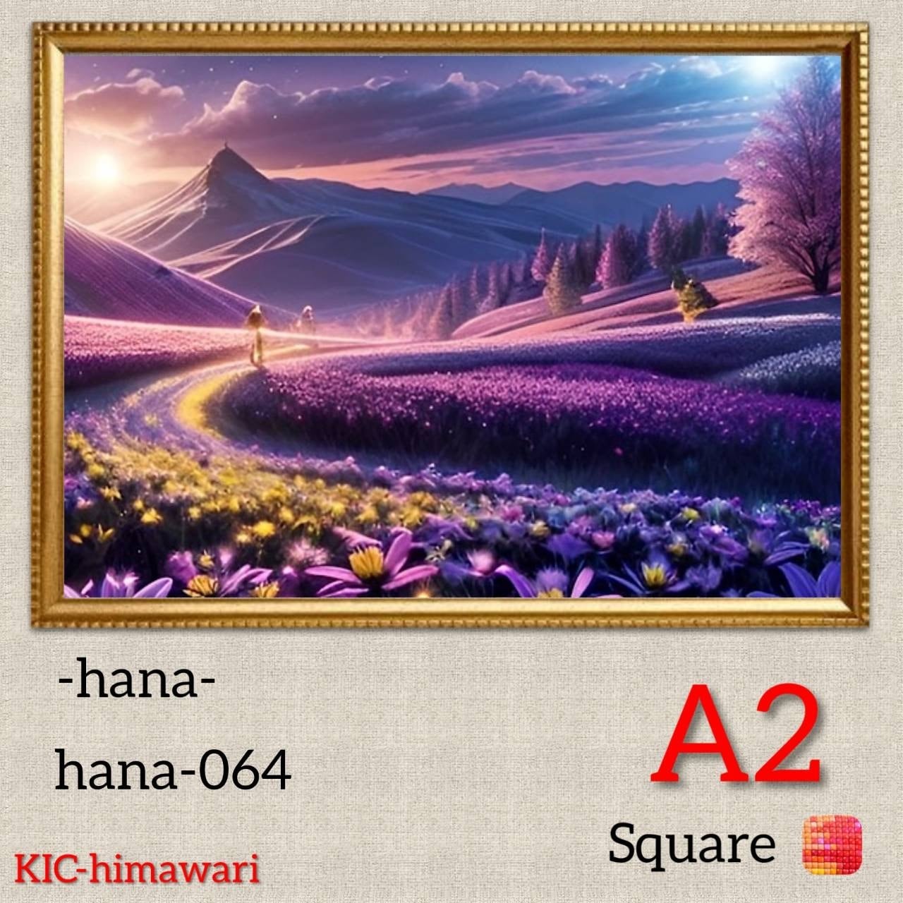 A2サイズ 四角ビーズ【hana-064】ダイヤモンドアート