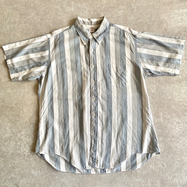 1960~70s  S/S  Enro Stripe Shirt  XL　H428