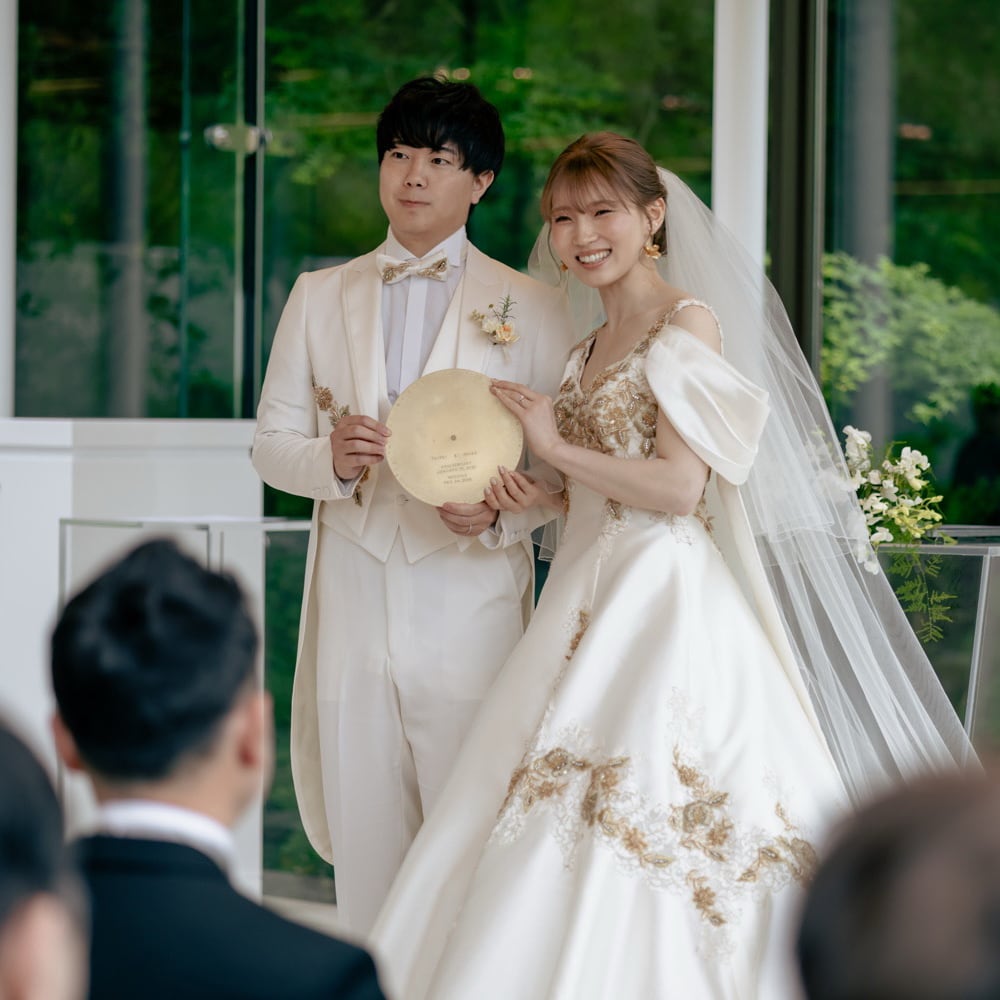 真鍮刻印時計の結婚証明書【ゲスト参加型】 | KUMIJI