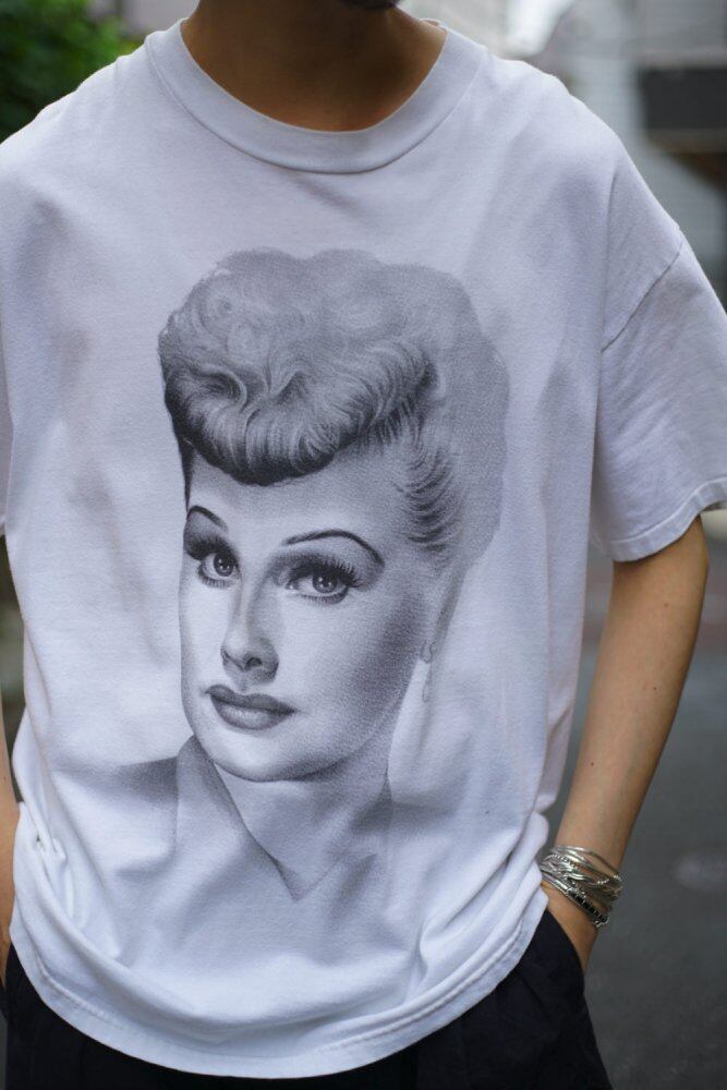 I LOVE LUCY] Vintage Print T-Shirt [1990s-] Vintage Print T-Shirt