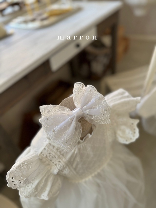 ※お洋服と同梱限定※【即納】<marron> Angel pearl head band